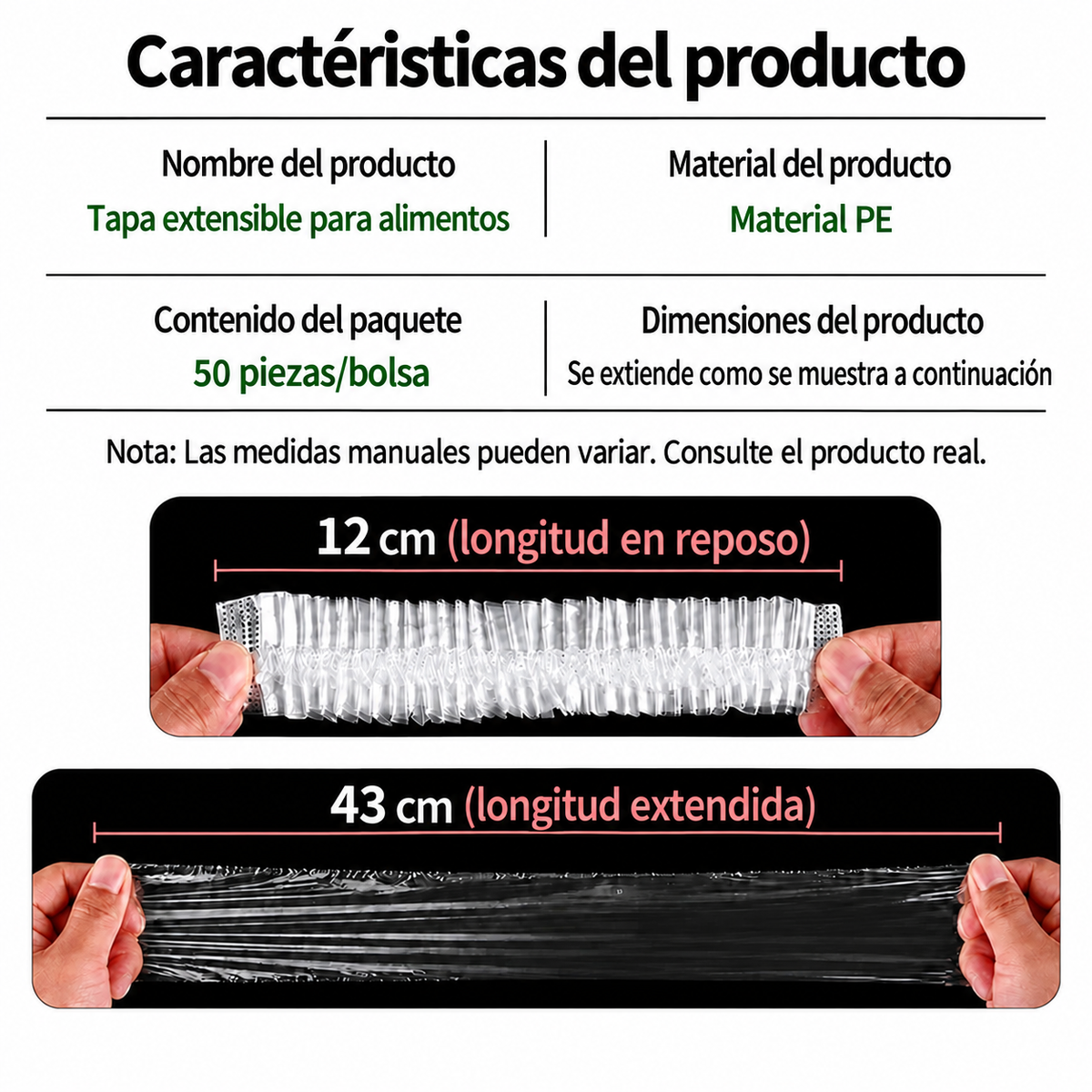 Fundas Reutilizables para Alimentos Consérvalos Frescos 2 Veces Más Tiempo