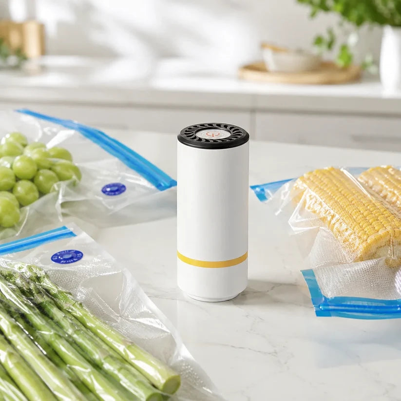 AirSeal™ – Bolsas de Vacío Reutilizables: Alimentos Frescos hasta 5 Veces Más Tiempo