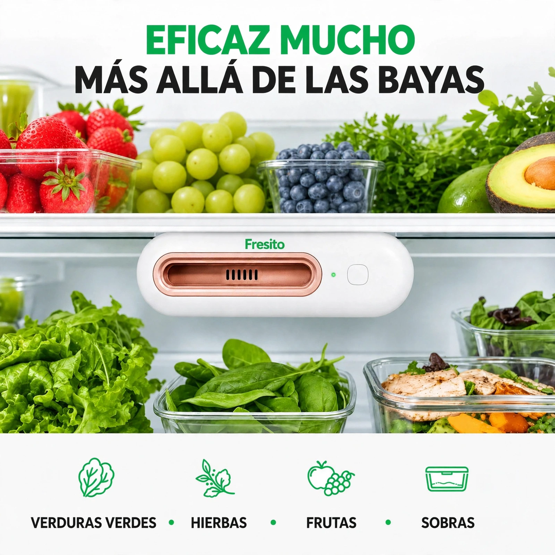 Fresito™ – Mantén tus alimentos frescos hasta 4 veces más tiempo.