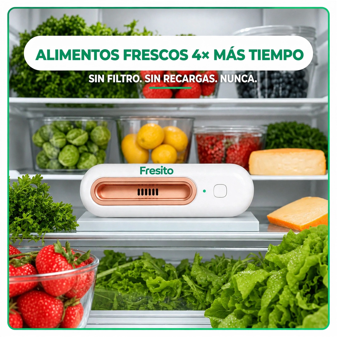 Fresito™ – Mantén tus alimentos frescos hasta 4 veces más tiempo.