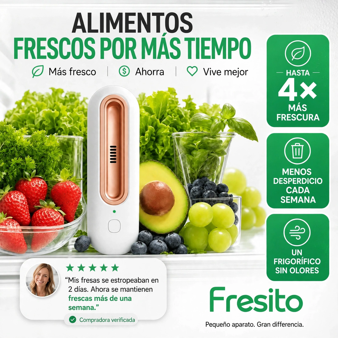 Fresito™ – Mantén tus alimentos frescos hasta 4 veces más tiempo.