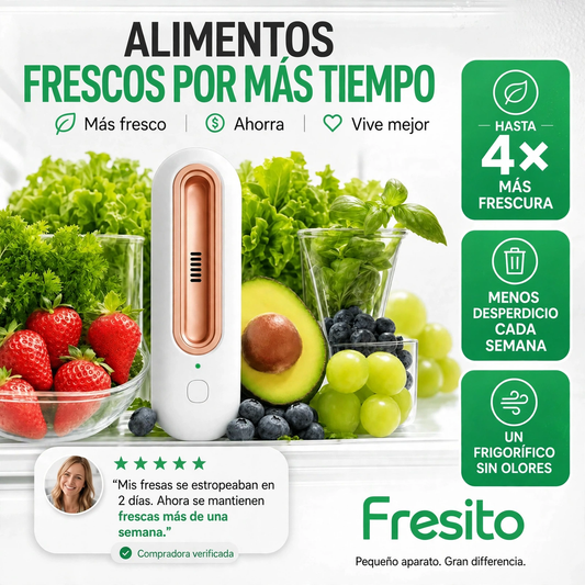 Fresito™ – Mantén tus alimentos frescos hasta 4 veces más tiempo.